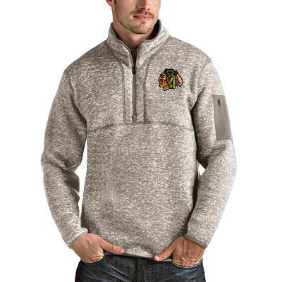 Men's Antigua Heather Black Minnesota Twins Big & Tall Fortune Quarter-Zip Pullover Jacket