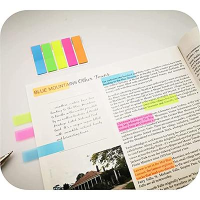 GEAoffice 450 Sheets Transparent Sticky Notes Set - 3x3 inch Clear Sticky  Notes Tabs Colorful Self-Adhesive for Book Annotation, See Through Sticky