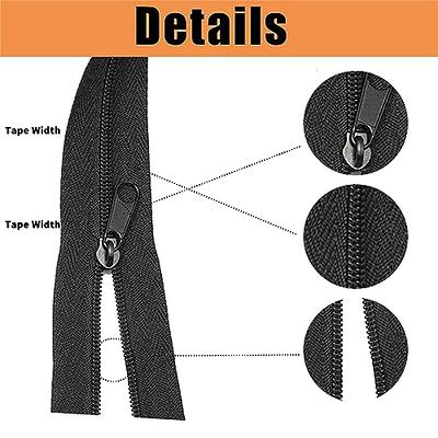 8 Zippers Nylon Coil Zippers by The Yard Bulk, 360 Inch 10 Yards Bulk Zipper  Roll with 20pcs for DIY Sewing Tailor Craft Bags Black (#8, 10 Yards/360)  - Yahoo Shopping