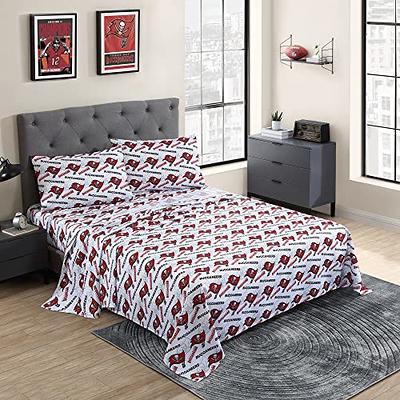 Nfl Vegas Raiders Heathered Stripe Queen Bed In A Bag - 3pc : Target