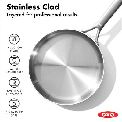 OXO Mira 3-Ply Stainless Steel Stock Pot with Lid, 5 Qt - Bed Bath