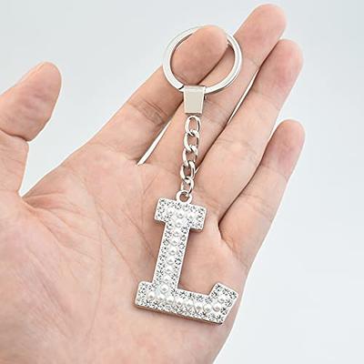 A-Z Initial Letters Pendant Keychains Cute Car Alphabet Key Chains