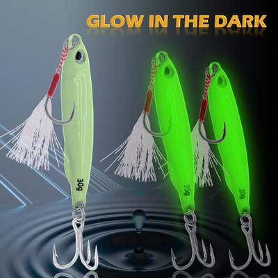 Luminous Fishing Jigs Spoons Lures, Metal Long Casting Jigging