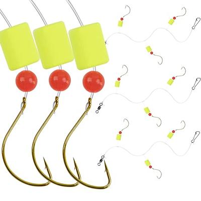 JSHANMEI Pompano Rig Making Kit Snell Foam Floats Saltwater Surf