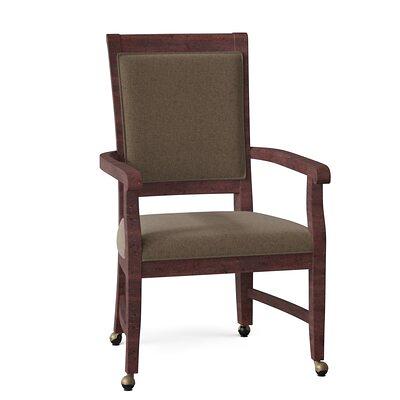 Pryor Upholstered King Louis Back Arm Chair Fairfield Chair Body Fabric:  9171 Steele, Frame Color: Montego Bay - Yahoo Shopping