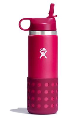 Hydro Flask 18 OZ Wide-Mouth Red Water Bottle With Hydro Flip Lid