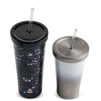 TAL Stainless Steel Coolie Tumblers 2-Pack, 24 fl oz and 18 fl oz, Black  and Silver - Yahoo Shopping