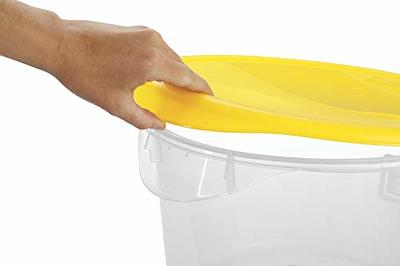 Rubbermaid Commercial Lid (Lid Only) for Round Food Storage Container, Fits  4 Qt. Containers, Yellow (FG572200YEL) - Yahoo Shopping