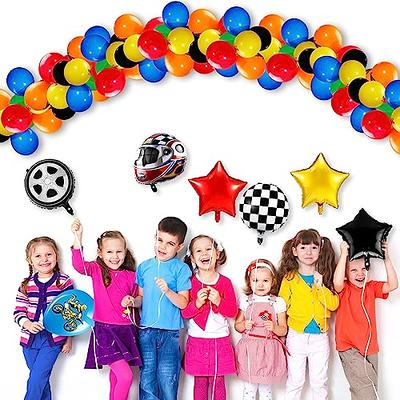 Glimin 48 Pcs Dirt Bike Balloons Party Decorations Motocross Race