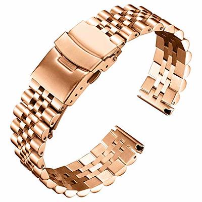 Rose Gold Stainless Steel Mesh 18 mm - Rose Gold Clasp