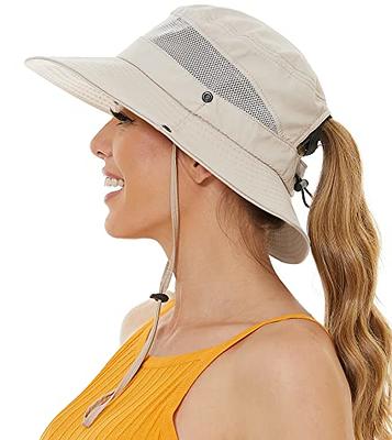 KALUO Outdoors Tribe Foldable Sun Hat, Womens UV Protection Wide