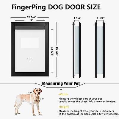 OWNPETS Pet Wall Door with Plastic Flap Door, X-Large Dog Doggy Door –  Ownpets