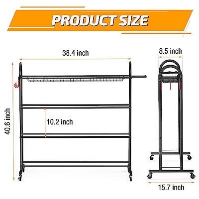 PLKOW Baseball Bat Rack, Baseball Equipment Storage Organizer for