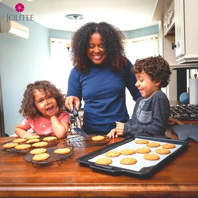 3PC Smiling Round Cooling Racks for Baking and Cooking, Stainless Steel  Steamer Rack, Canning Rack, Cooking Rack, Cake Cooling Rack, Large, Med  Small Cooling Rack, Trivet - Circle Wire Cooling Rack 