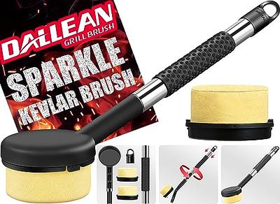 Grillart Grill Brush Bristle Free & Wire Combined BBQ Brush - Safe & Efficient Grill Cleaning Brush- 17 Grill Cleaner Brush for Gas/Porcelain