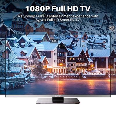 FREE SIGNAL TV Transit 12 Volt Flat Screen TV for RV, 32 inch TV  with LED Screen, AC/DC Powered with 1080P HD Resolution, HDMI/USB Inputs,  Use in RVs, Campers, Boats and