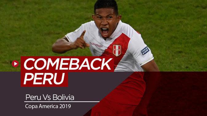 Video Highlights Copa America 2019 Peru Berhasil Comeback Atas Bolivia 3 1