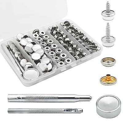 Hoeine Canvas Snap Kit, 40 Sets Marine Grade Boat Cover Snaps Heavy Duty  Snap Fastener Kit Stainless Steel Snap Button Kit for Replacement Snaps for  Boat Cover Furniture Tent - Yahoo Shopping