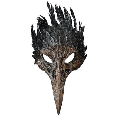 Fairy Ram Horns Cosplay Mask Voodoo Elk Ram Horn Masquerade Mask Animal Skull Halloween Mask by Beyond Masquerade