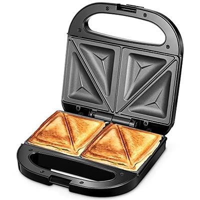 2-in-1 Mini Waffle Maker, Sandwich Maker, Toaster, Compact