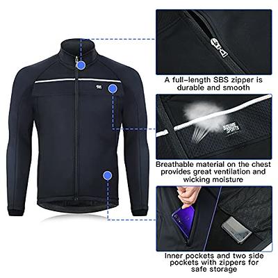 Souke Sports Men's Winter Warm Cycling Jacket Windproof Running Water  Resistant Thermal Breathable Softshell Windbreaker Reflective for Bike  Riding （Black，Small - Yahoo Shopping