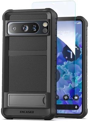 for Google Pixel 8 Case with Screen Protector, Pixel 8 Military Grade  Rugged Armor Shockproof Heavy Duty Protective Cover with Kickstand Magnetic  Ring