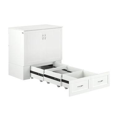 AFI Hamilton Murphy Bed Chest Queen Grey with Charging Station