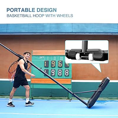 Portable Basketball Hoop Quickly Height Adjusted 6.6ft - 10ft Outdoor/Indoor  Basketball Goal System with 44 inch Shatterproof Backboard and Wheels for  Adults - Yahoo Shopping