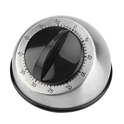 1pc Stainless Steel Kitchen Timer With Magnet, Mechanical Egg Cooking Timer,  Baking Down Timer Reminder For Home Use