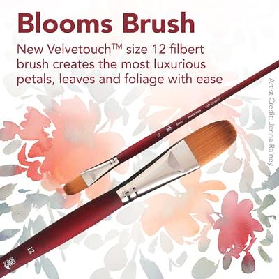 Princeton Velvetouch Angle Bright Brush, Long Handle, Size 6