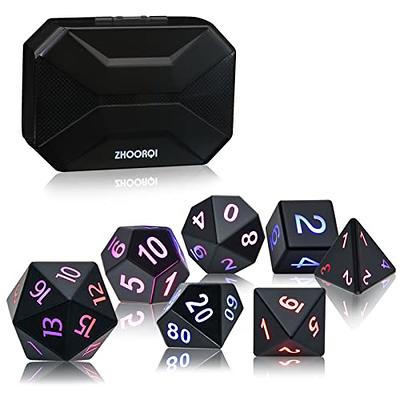  Metal dice Set D&D, Polyhedron DND Dungeons and Dragons Metal  DND dice Set, Suitable for Pathfinder RPG Shadow Run Savage World and Other Role-Playing  Game dice Sets : Toys & Games