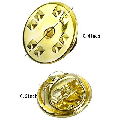 2-in-1 /50 Sets Rubber Pin Backs Lapel Brooch Pin Backing with