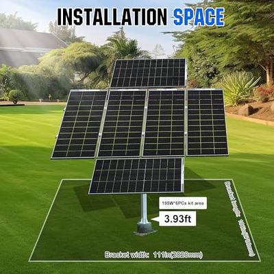 ECO-WORTHY 1200W Solar Tracker System: 6pcs Bifacial 195W Monocrystalline  Solar Panels, Dual-Axis Solar Tracking Kit with Tracker Controller for Shed  Farm Yard Hut Field and Any Off-Grid - Yahoo Shopping
