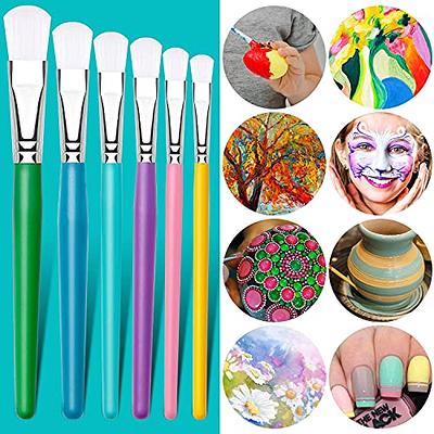 6Pcs Painting Brush Bulk Paint Brushes Kid Paint Toddler Suits Acrylic  Paint Brush Chubby Paint Brushes Watercolor Brushes Small Paint Brushes for