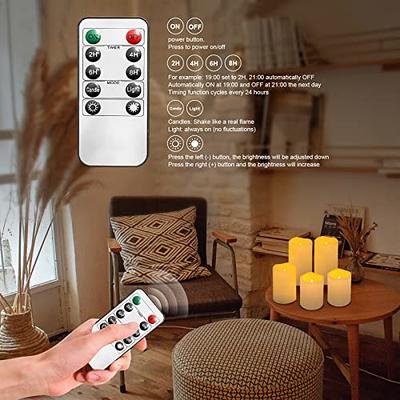 BEICHI 12-Pack Timer Tea Lights Candles Battery Operated, LED Tea