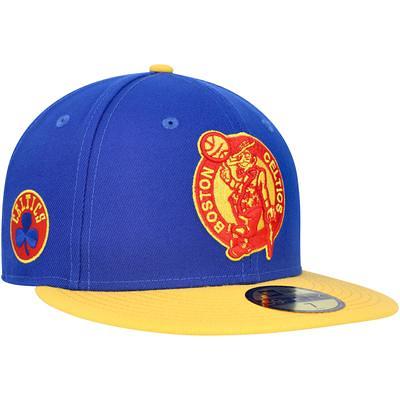 Men's New Era White Boston Celtics Vice Blue Side Patch 59FIFTY