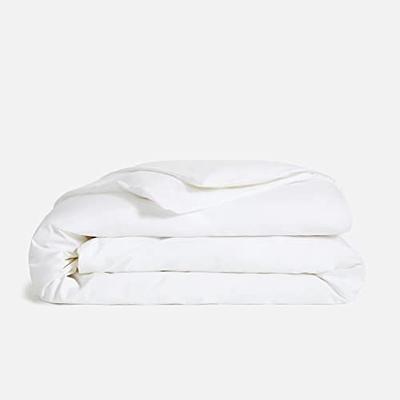 Cooling Cotton Percale Duvet Cover Size Full/Queen in White | Best Luxury Sheets for Hot Sleepers by Brooklinen - Holiday Gift Ideas