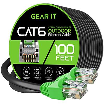Cat 8 Ethernet Cable 10ft, Outdoor&Indoor, High Speed 26AWG Internet Cable  40Gbps 2000Mhz, Shielded Direct Burial RJ45 Network Cable for