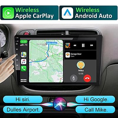 CARPURIDE Single Din 9 Inch Car Stereo 1 Din Wireless Apple Carplay Android  Auto