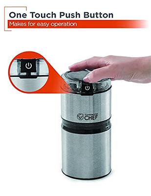 Electric Coffee Bean Spice Grinder Stainless Steel Herb Nut Seed