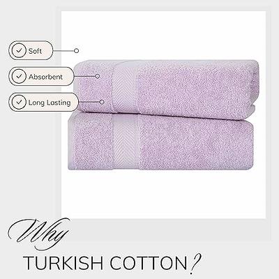 TEXTILOM 100% Turkish Cotton 6 Pcs Bath Towel Set, Luxury Bath Towels for