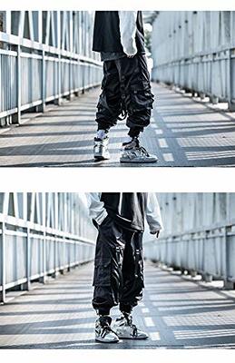 ebossy Men's Ankle Zip Multi Pocket Outdoor Work Tactical Twill Jogger  Cargo Pants