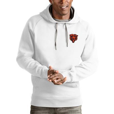 Women's Antigua Orange Chicago Bears Victory Pullover Hoodie