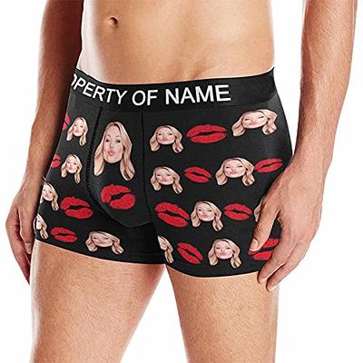 Custom Girlfrtiend Wife Faces Print Boxer Briefs for Men Funny