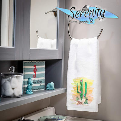 Bathroom hand towel display  Hand towels bathroom, Bathroom towel decor, Bathroom  towels