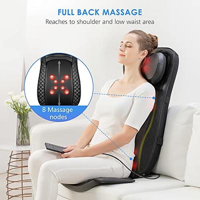 Back & Neck Shiatsu Massage Cushion Pad with Heat, Height