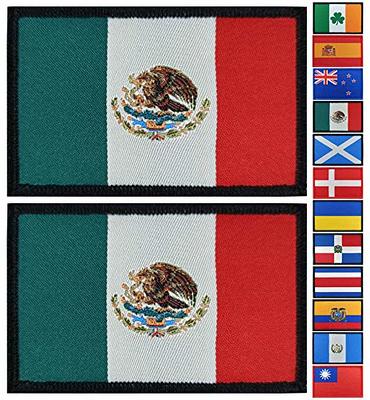 mexico flag embroidered patch mexican tactical