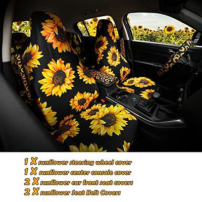 Sunflower Steering Wheel Cover