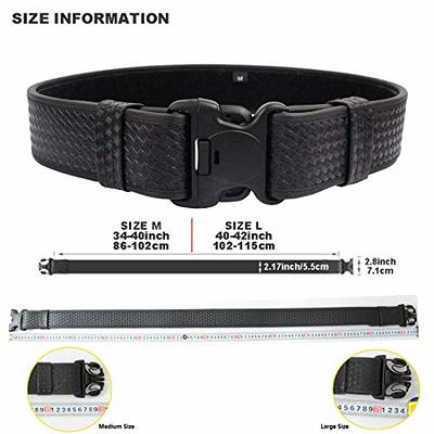 LytHarvest 8-in-1 Police Duty Belt Kit with Pouches, Law Enforcement  Utility Belt Rig, Modular Security Guard Equipement, Tactical Utility Duty  Belt, Basketweave (Medium) - Yahoo Shopping