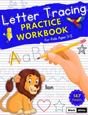 Letter Tracing Books for Kids Ages 3-5: A Beginning Letter Tracing